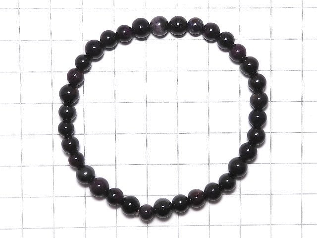 [Video][One of a kind] Sugilite AAA Round 6mm Bracelet NO.202