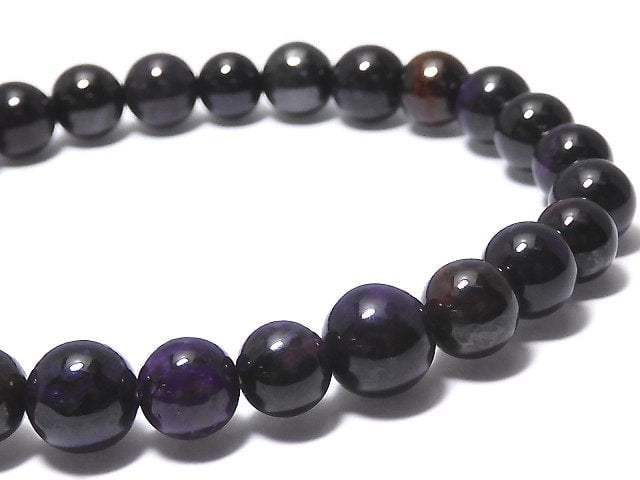 [Video][One of a kind] Sugilite AAA Round 6mm Bracelet NO.205