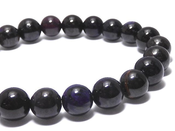 [Video][One of a kind] Sugilite AAA Round 8.5mm Bracelet NO.209