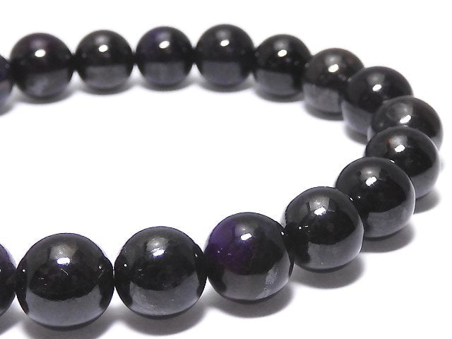 [Video][One of a kind] Sugilite AAA Round 8.5mm Bracelet NO.214