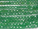 [Video]High Quality! Green Onyx AAA Cube Shape 6.5x6.5x6.5mm 1strand beads (aprx.15inch/36cm)
