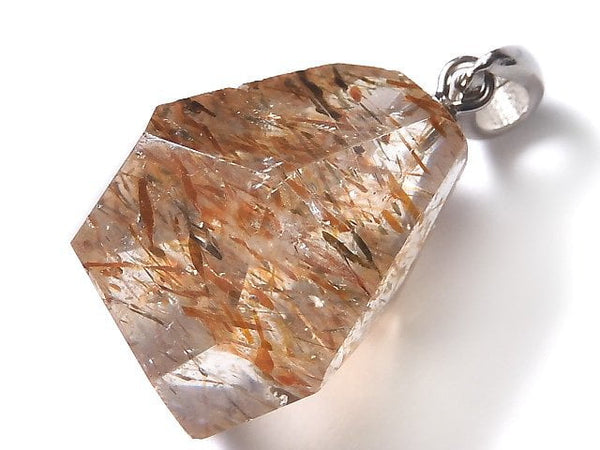 [Video][One of a kind] Copper Rutilated Quartz AAA Pendant Silver925 NO.23