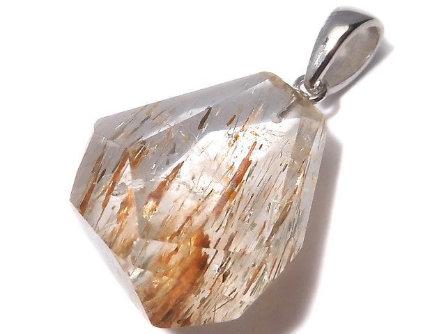 [Video][One of a kind] Copper Rutilated Quartz AAA Pendant Silver925 NO.24