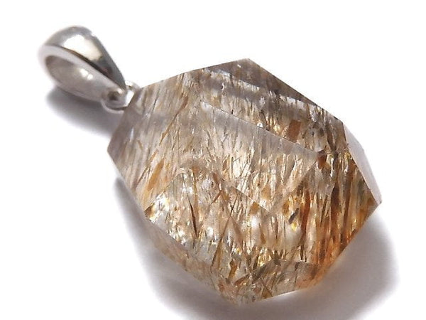 [Video][One of a kind] Copper Rutilated Quartz AAA Pendant Silver925 NO.26