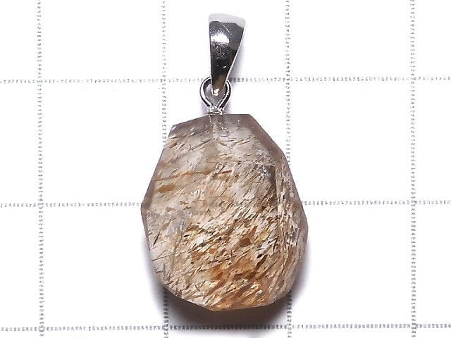 [Video][One of a kind] Copper Rutilated Quartz AAA Pendant Silver925 NO.26