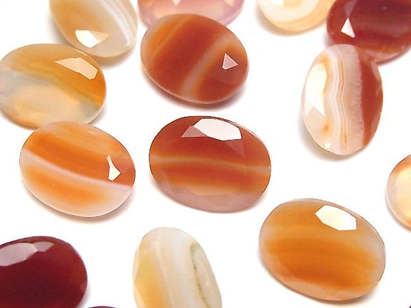 [Video] Mixed Carnelian Loose stone Oval Faceted 16x12mm 2pcs