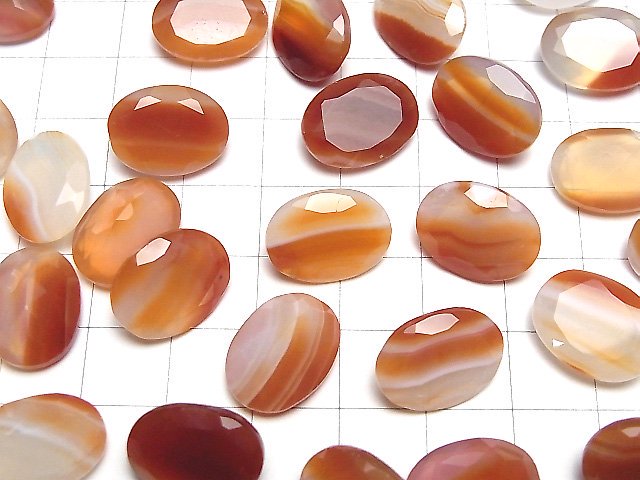 [Video] Mixed Carnelian Loose stone Oval Faceted 16x12mm 2pcs