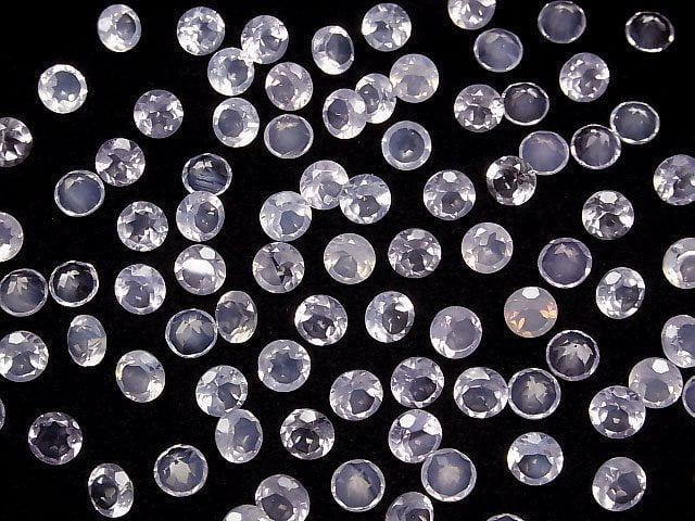 [Video]High Quality Scorolite AAA Loose stone Round Faceted 6x6mm 3pcs