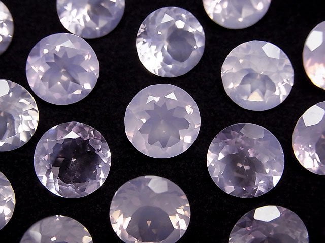 [Video]High Quality Scorolite AAA Loose stone Round Faceted 8x8mm 2pcs