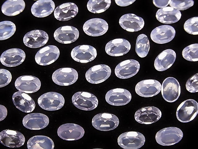 [Video]High Quality Scorolite AAA Loose stone Oval Faceted 7x5mm 2pcs