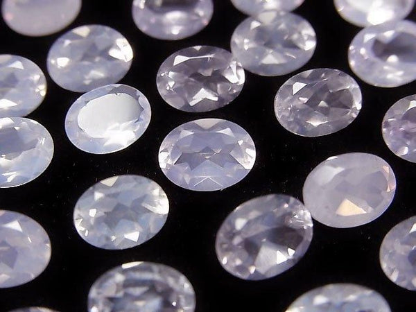 [Video]High Quality Scorolite AAA Loose stone Oval Faceted 8x6mm 3pcs