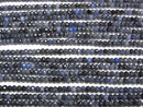 High Quality!  Dumortierite  Faceted Button Rondelle 3x3x2mm 1strand beads (aprx.15inch/37cm)
