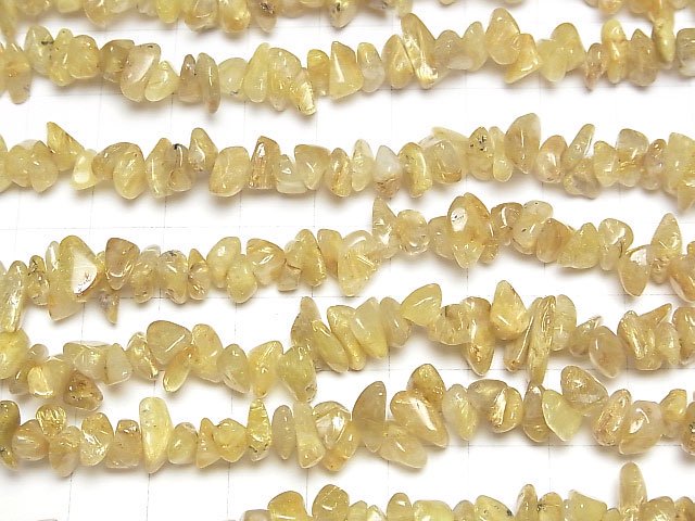 [Video]Rutilated Quartz AA+ Chips (Small Nugget) 1strand beads (aprx.34inch/86cm)