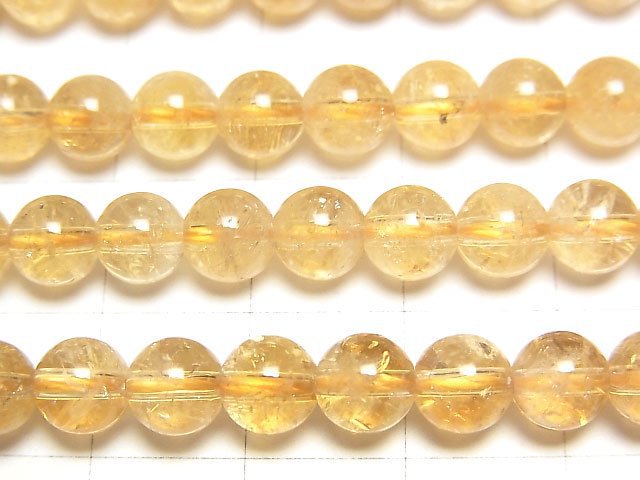 [Video]Citrine AA++ Round 6mm [Light color] half or 1strand beads (aprx.15inch/38cm)