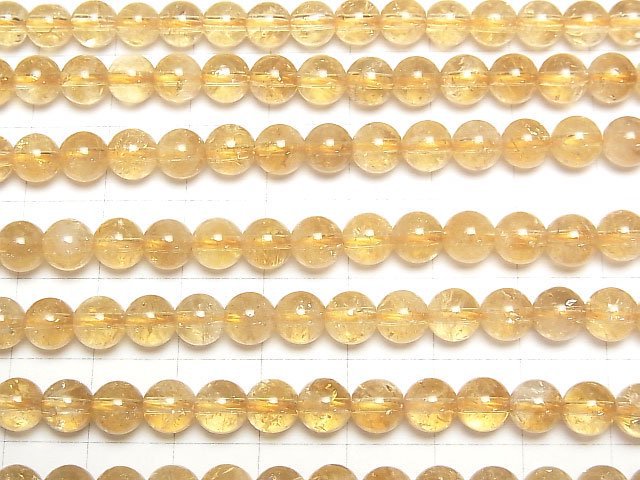 [Video]Citrine AA++ Round 6mm [Light color] half or 1strand beads (aprx.15inch/38cm)