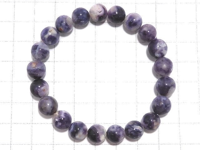 [Video][One of a kind] Tiffany Stone AA+ Round 9mm Bracelet NO.6