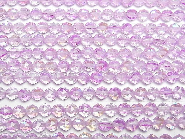 [Video]High Quality! Purple Luna Flash Star Faceted Round 6mm 1strand beads (aprx.15inch/36cm)