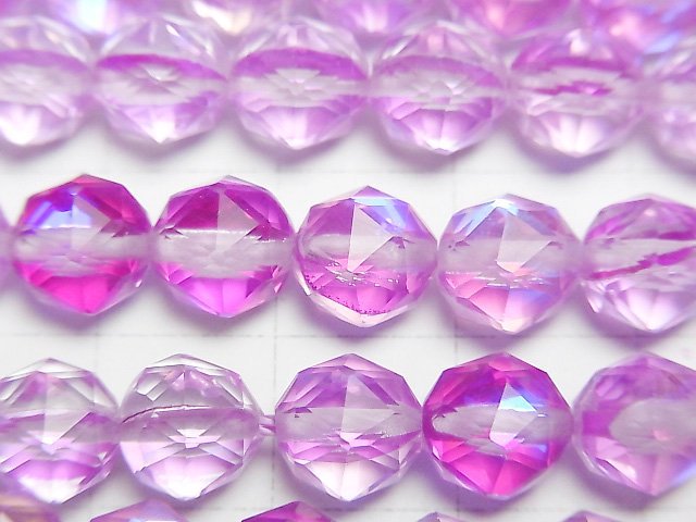 [Video]High Quality! Purple Luna Flash Star Faceted Round 8mm 1strand beads (aprx.15inch/36cm)