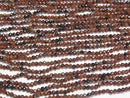 [Video]High Quality! Mahogany Obsidian Faceted Round 2mm 1strand beads (aprx.15inch/38cm)