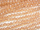 [Video]High Quality! Orange Flash Crystal Faceted Round 3mm 1strand beads (aprx.15inch/36cm)