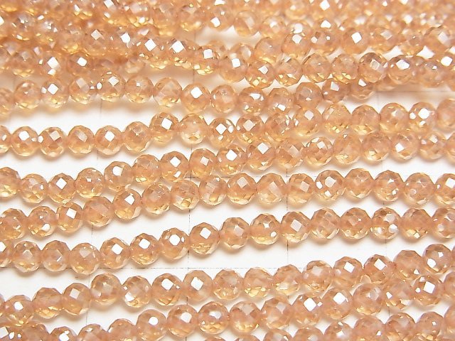 [Video]High Quality! Orange Flash Crystal Faceted Round 3mm 1strand beads (aprx.15inch/36cm)