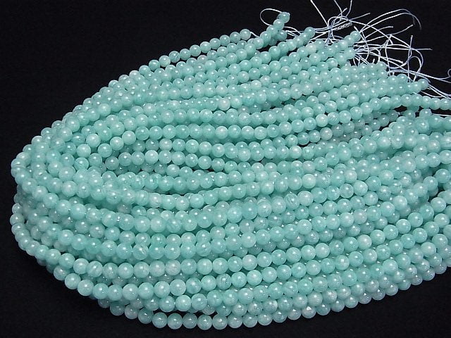 [Video] Brazilian Amazonite AA++ Round 6mm 1strand beads (aprx.15inch/37cm)