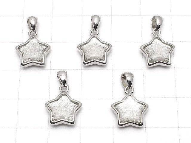 Meteorite Star Motif Pendant 11x11x4.5mm Silver925