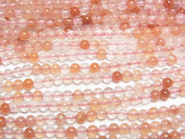 [Video] Amphibole in Quartz Round 3mm 1strand beads (aprx.15inch/37cm)