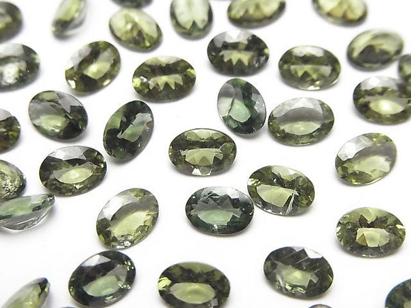 [Video]High Quality Green Apatite AAA- Loose stone Oval Faceted 7x5mm 2pcs