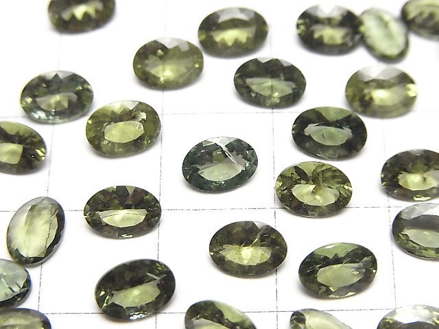 [Video]High Quality Green Apatite AAA- Loose stone Oval Faceted 7x5mm 2pcs