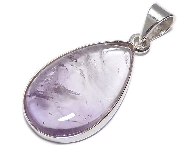 [Video][One of a kind] High Quality Bi-color Amethyst AAA- Pendant Silver925 NO.57