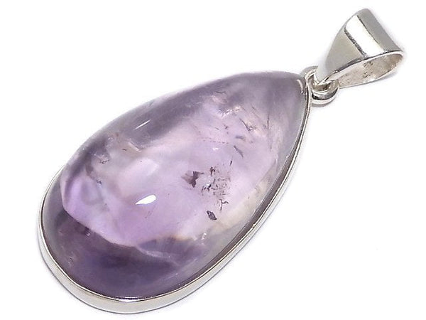 [Video][One of a kind] High Quality Bi-color Amethyst AAA- Pendant Silver925 NO.61