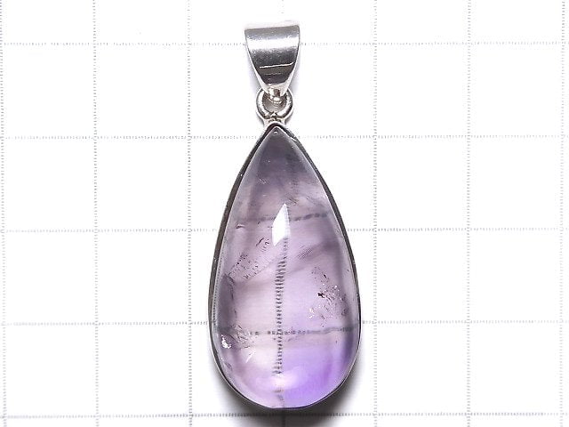 [Video][One of a kind] High Quality Bi-color Amethyst AAA- Pendant Silver925 NO.61