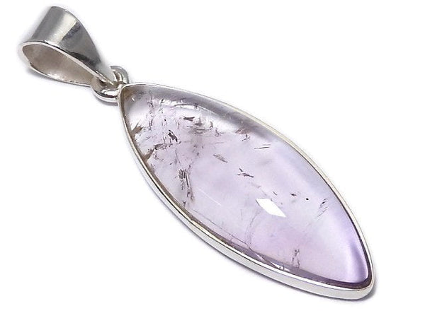 [Video][One of a kind] High Quality Bi-color Amethyst AAA- Pendant Silver925 NO.62