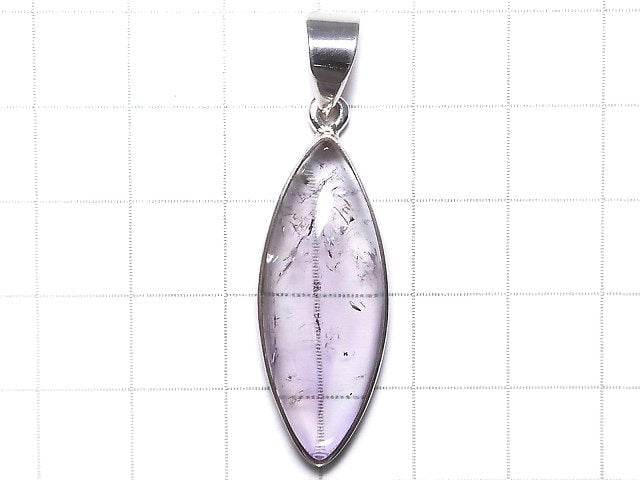 [Video][One of a kind] High Quality Bi-color Amethyst AAA- Pendant Silver925 NO.62