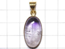 [Video][One of a kind] High Quality Bi-color Amethyst AAA- Pendant 18KGP NO.69