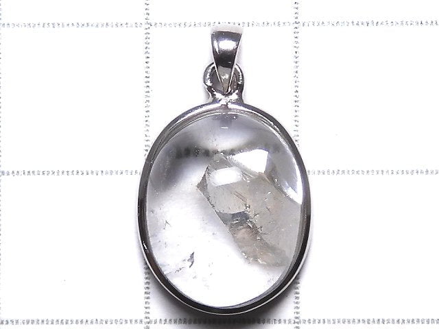 [Video][One of a kind] Crystal in Quartz Pendant Silver925 NO.48