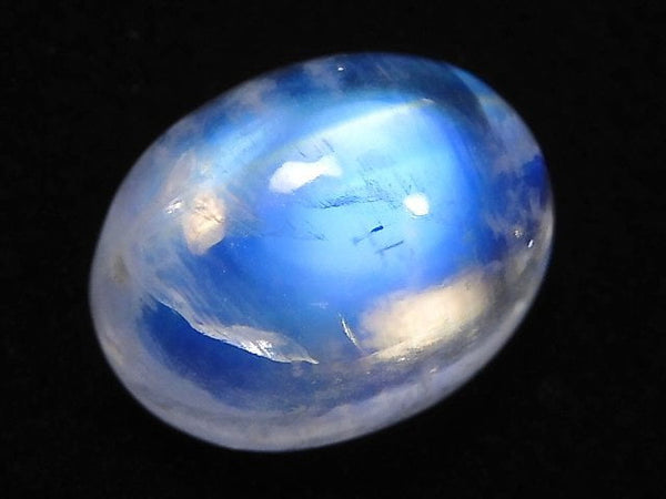 [Video][One of a kind] High Quality Rainbow Moonstone AAA Cabochon 1pc NO.103