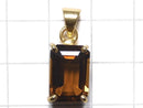 [Video][One of a kind] High Quality Brandy Quartz AAA Faceted Pendant 18KGP NO.25