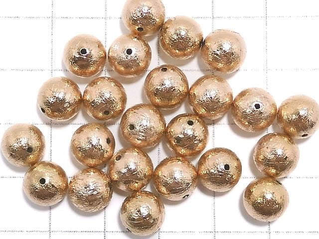 [Video] Meteorite (Altai meteorite) Pink Gold Round 8mm 1pc