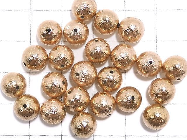 [Video] Meteorite (Altai meteorite) Pink gold Round 8mm 1pc