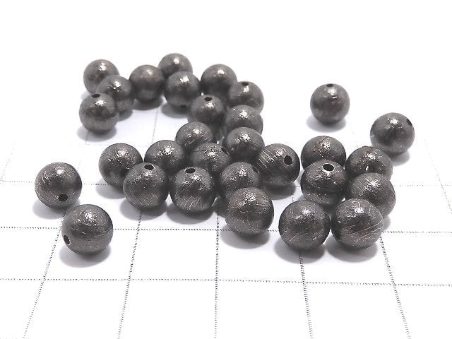 [Video]Meteorite (Altai meteorite) Black Round 6mm 1pc