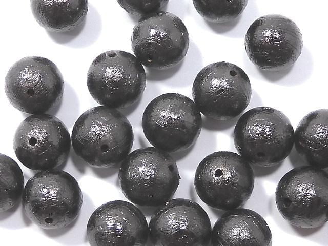 [Video] Meteorite (Altai meteorite) Black Round 8mm 1pc