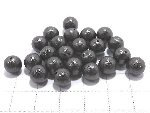 [Video] Meteorite (Altai meteorite) Black Round 8mm 1pc