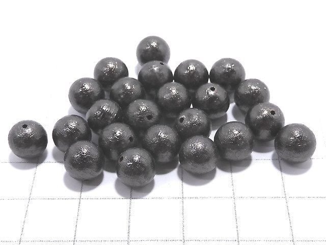 [Video]Meteorite (Altai meteorite) Black Round 8mm 1pc