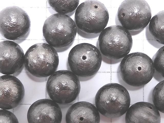 [Video] Meteorite (Altai meteorite) Black Round 10mm 1pc