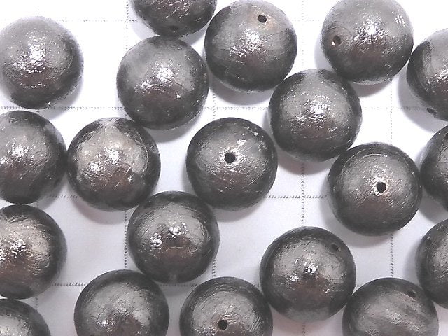 [Video]Meteorite (Altai meteorite) Black Round 10mm 1pc