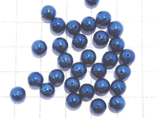 [Video]Meteorite (Altai meteorite) Blue Round 6mm 1pc