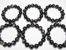 [Video] Golden Obsidian AAA+ Round 14mm Bracelet