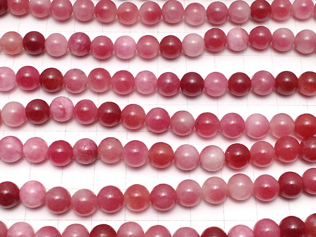 Red Jade Round 8mm 1strand beads (aprx.14inch/35cm)